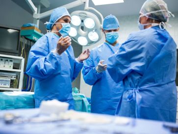 picture of Doctors in a Surgical theatre